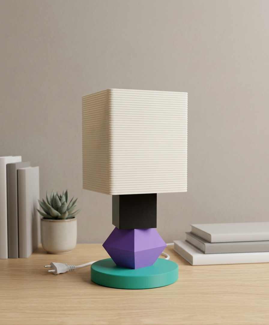 Totem Duo – Modułowa Lampa Stołowa (2 Poziomy)
