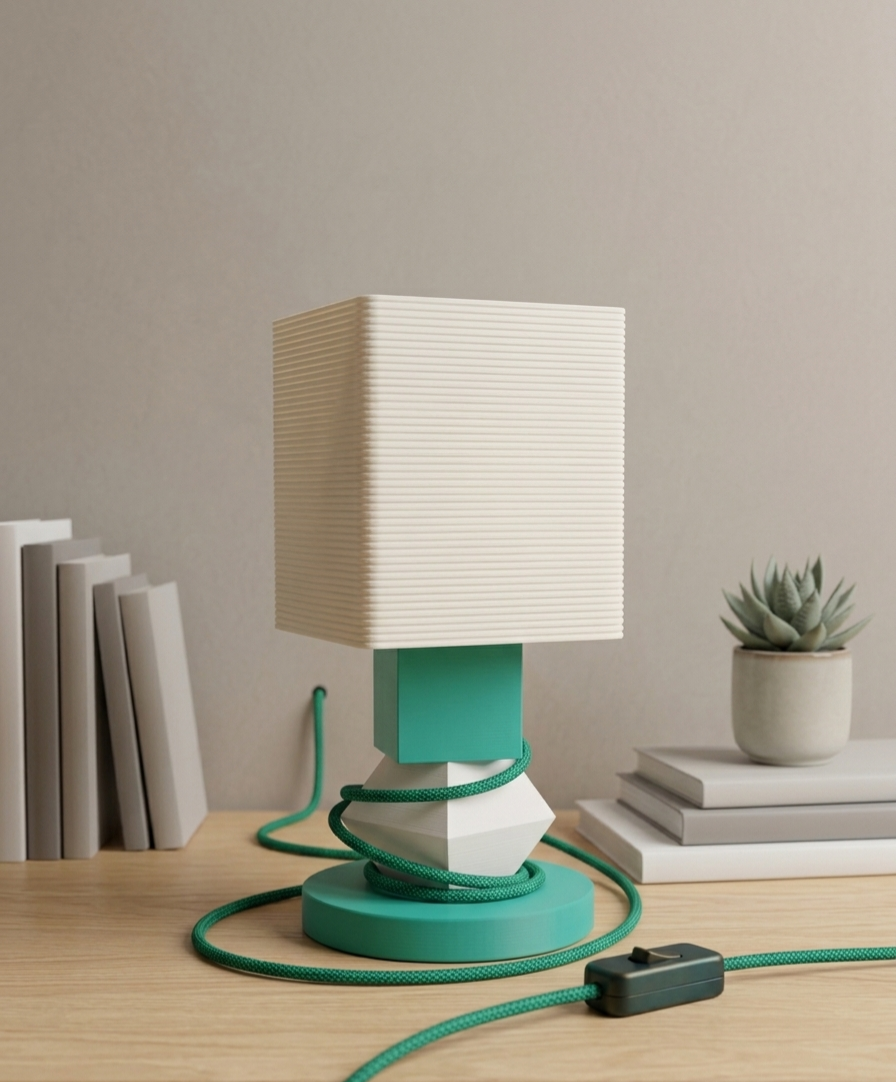 Totem Duo – Modułowa Lampa Stołowa (2 Poziomy)