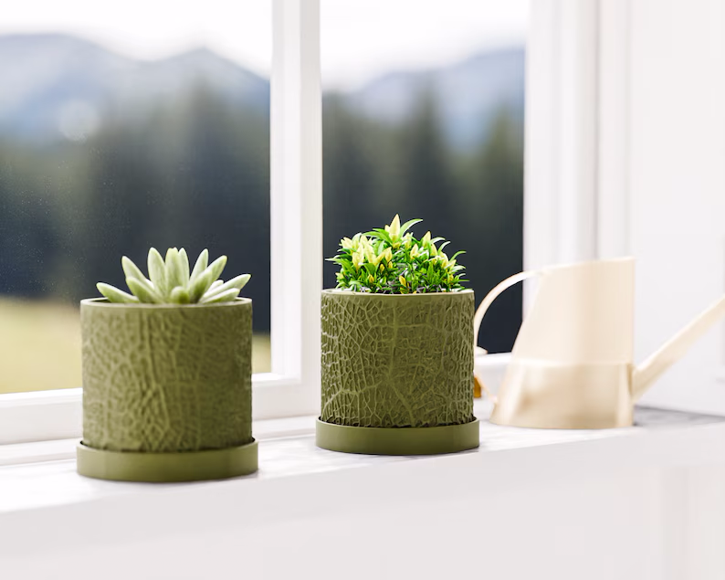 Doniczka Leaf – Projekt 3D z Podstawką