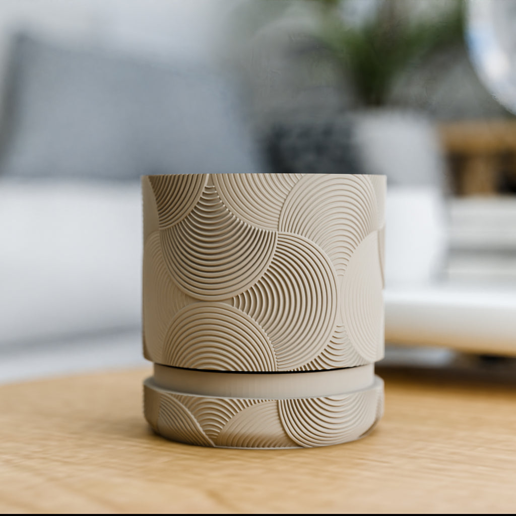 Doniczka Boho – Projekt 3D z Podstawką