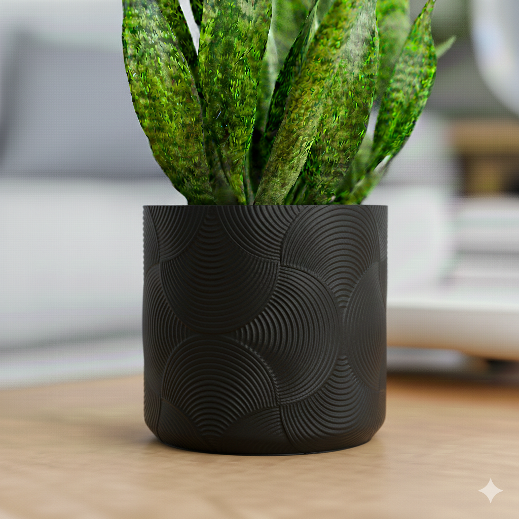 Doniczka Boho – Projekt 3D z Podstawką