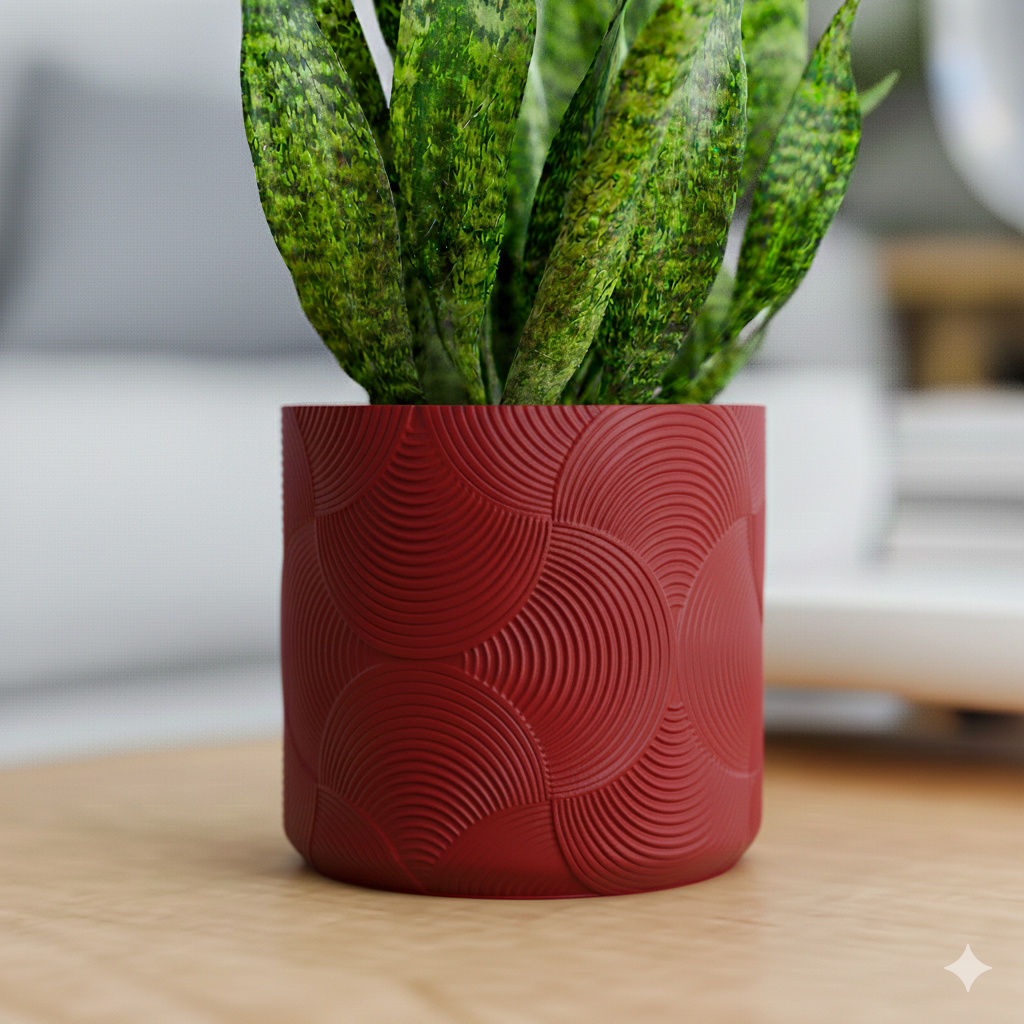 Doniczka Boho – Projekt 3D z Podstawką