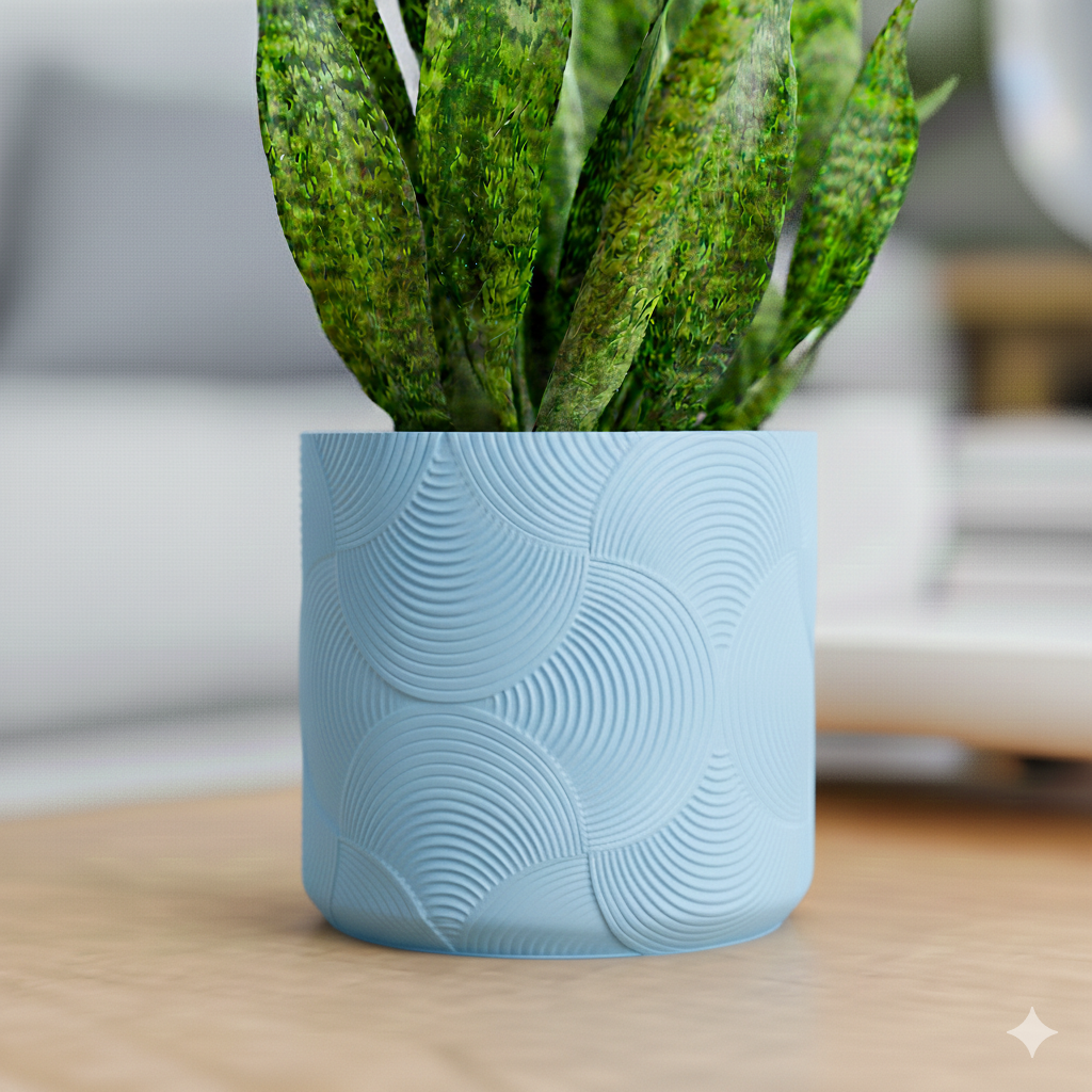 Doniczka Boho – Projekt 3D z Podstawką