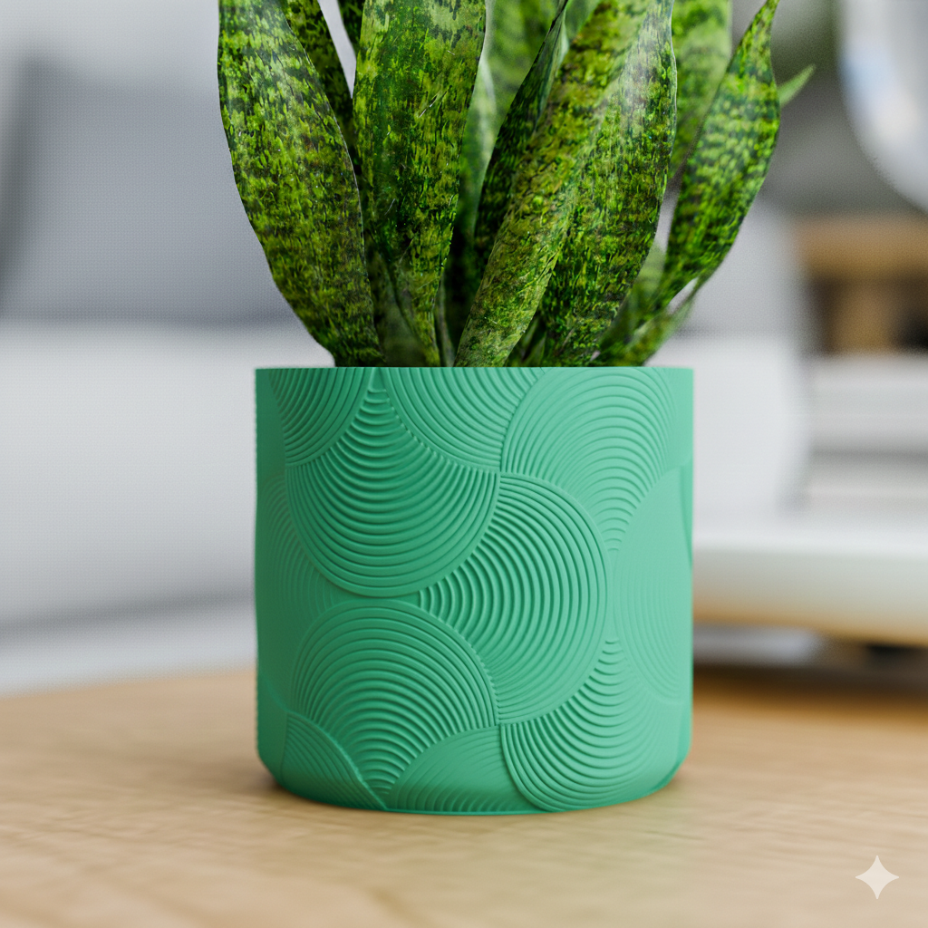 Doniczka Boho – Projekt 3D z Podstawką