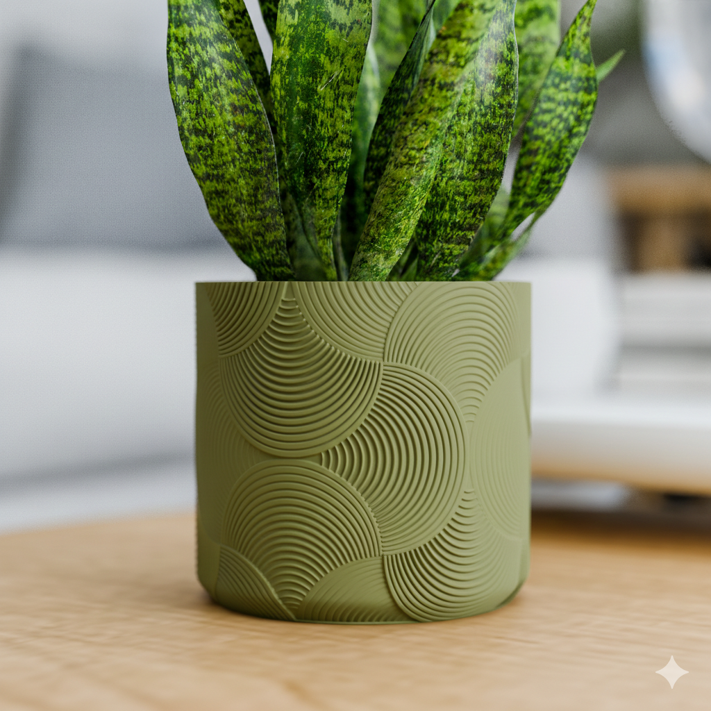 Doniczka Boho – Projekt 3D z Podstawką