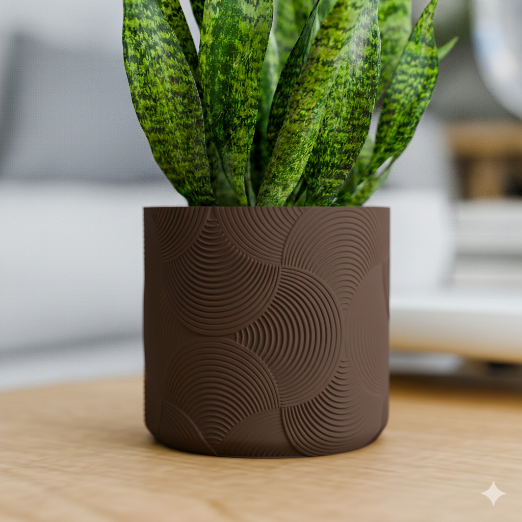 Doniczka Boho – Projekt 3D z Podstawką