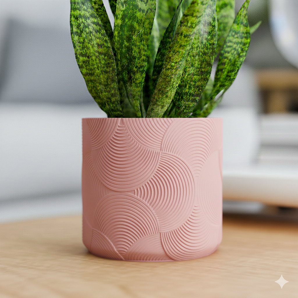 Doniczka Boho – Projekt 3D z Podstawką