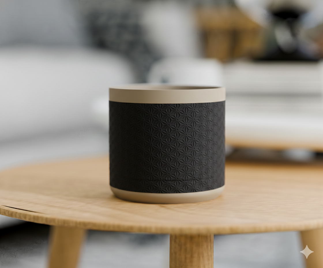 Doniczka Kumiko – Projekt 3D z Podstawką