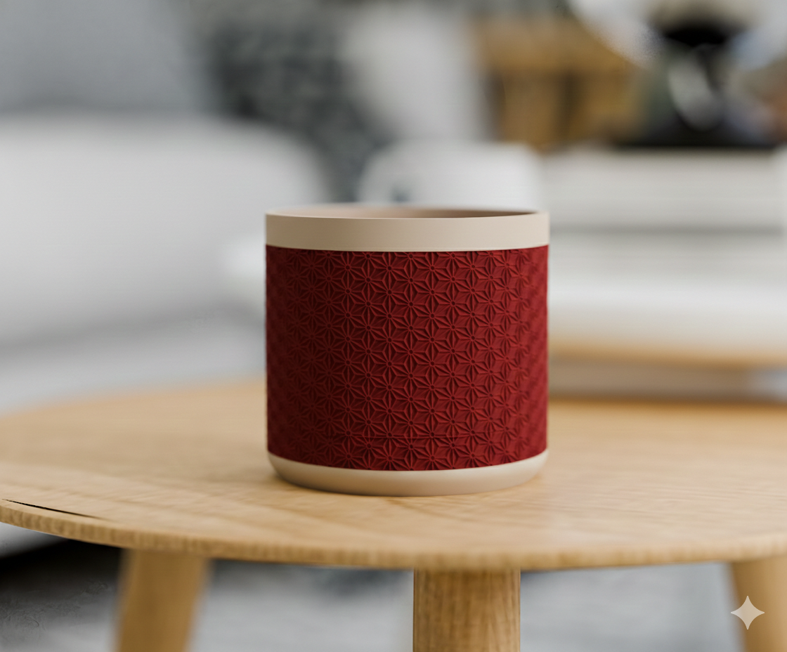 Doniczka Kumiko – Projekt 3D z Podstawką