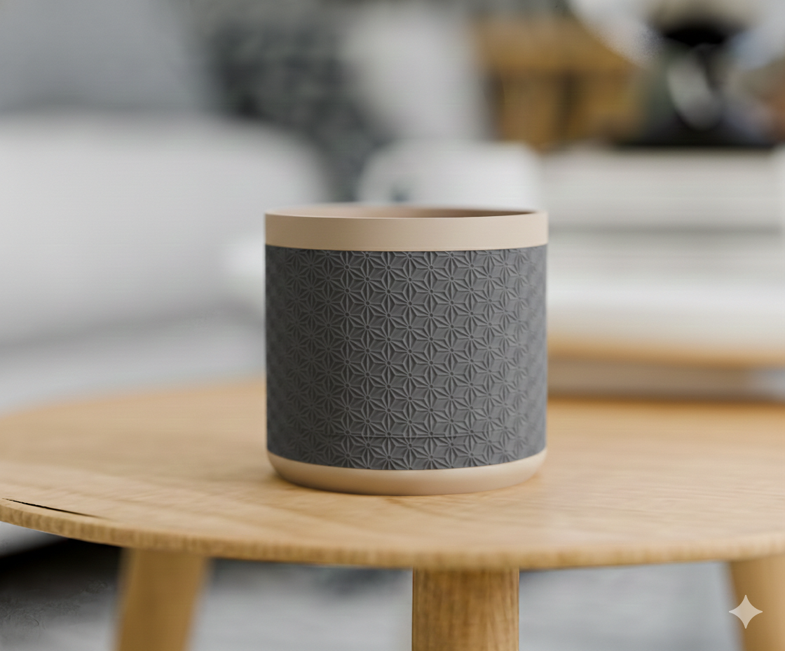 Doniczka Kumiko – Projekt 3D z Podstawką