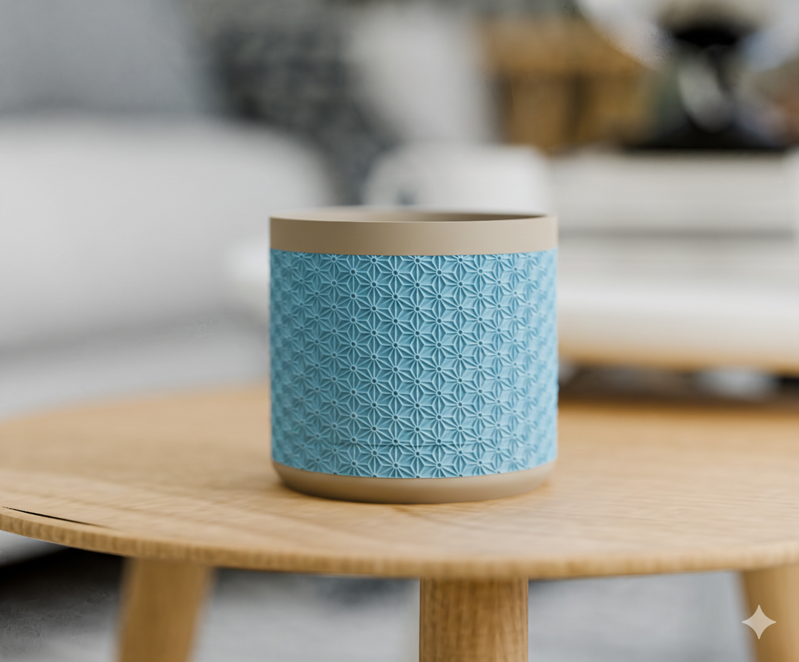 Doniczka Kumiko – Projekt 3D z Podstawką