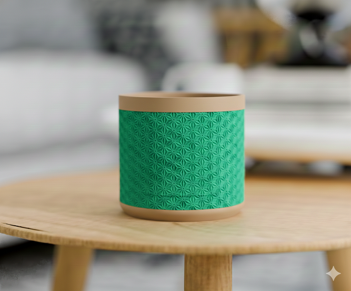 Doniczka Kumiko – Projekt 3D z Podstawką