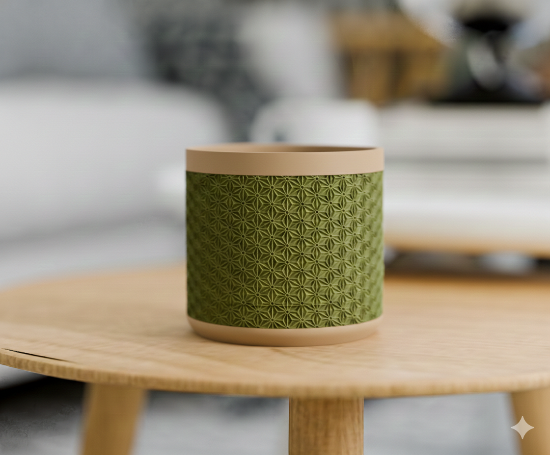 Doniczka Kumiko – Projekt 3D z Podstawką