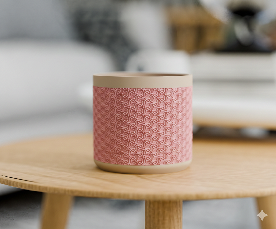 Doniczka Kumiko – Projekt 3D z Podstawką