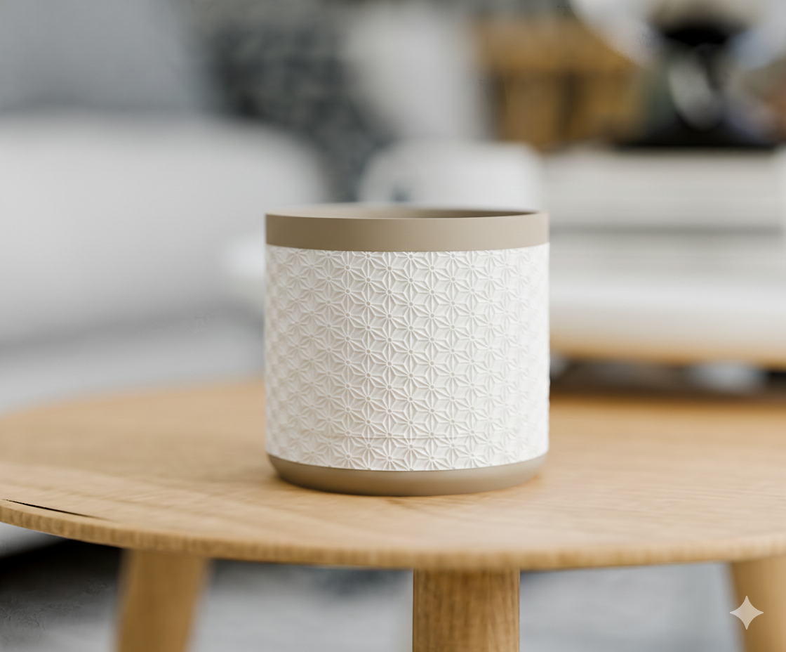 Doniczka Kumiko – Projekt 3D z Podstawką