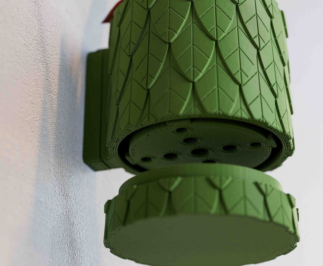 Wisząca Doniczka Ścienna Leaf – Projekt 3D z Systemem Odpływowym