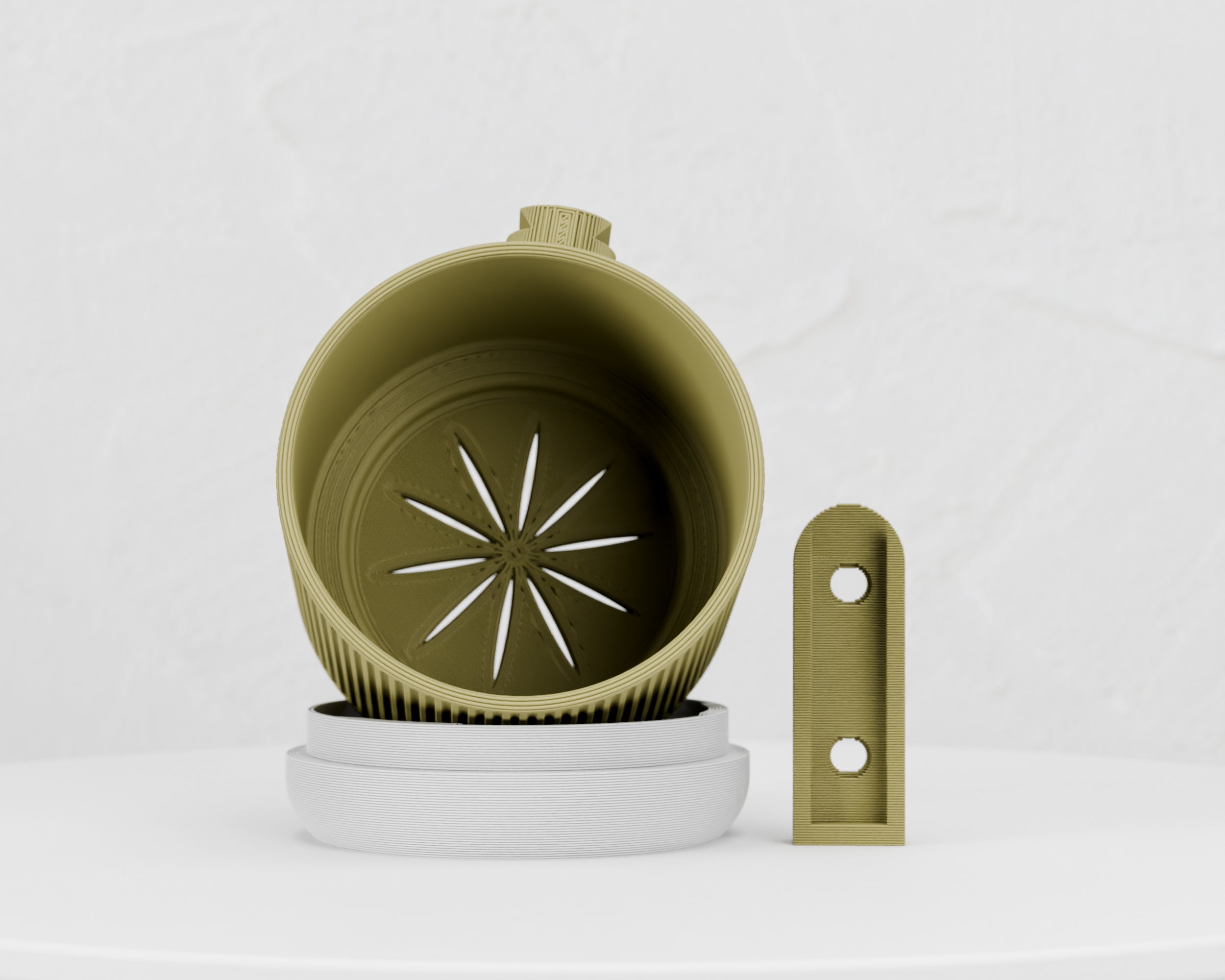 Wisząca Doniczka Ścienna Mosaico – Design 3D z Systemem Odpływowym