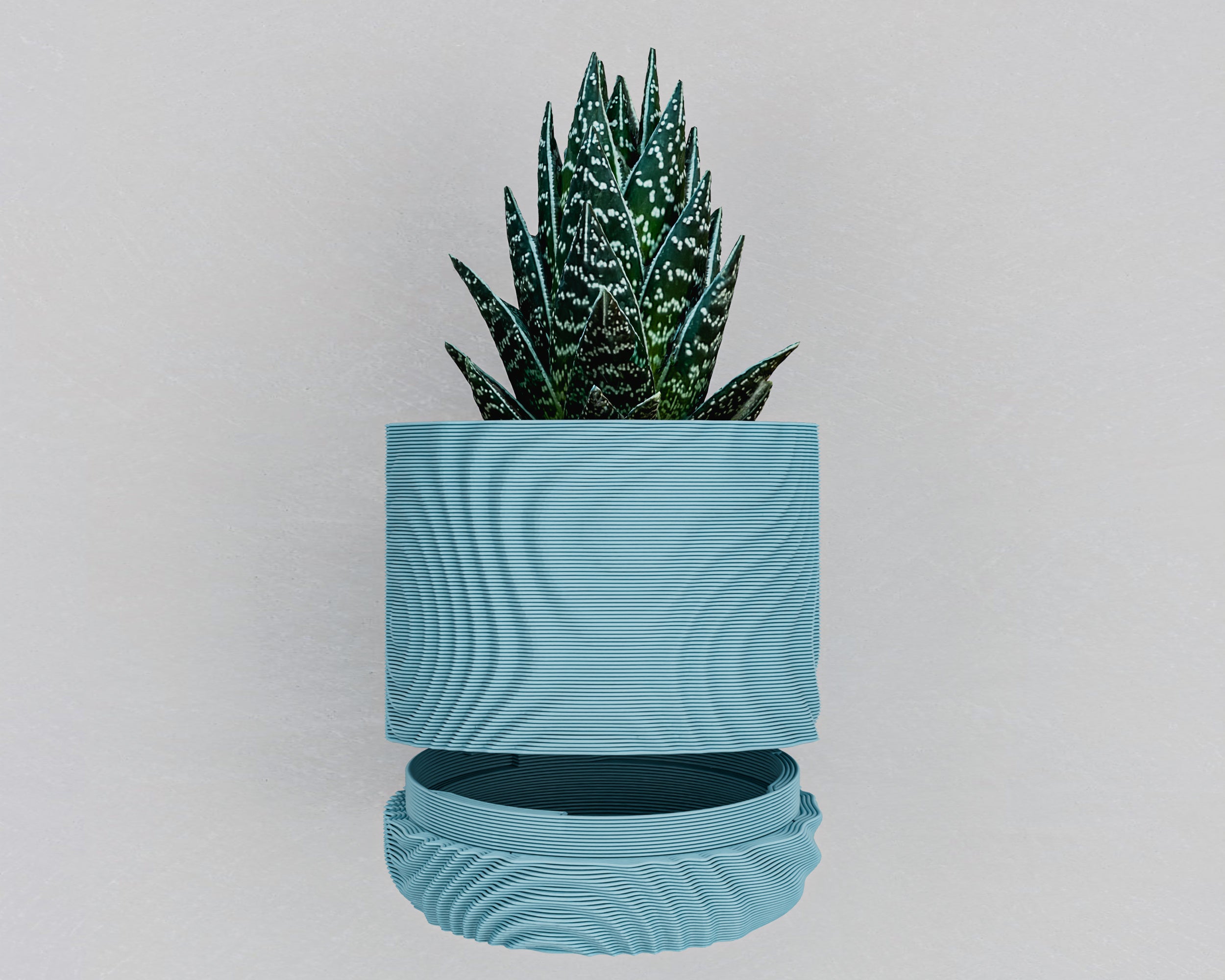 Wisząca Doniczka Ścienna Wavey – Design 3D z Systemem Odpływowym