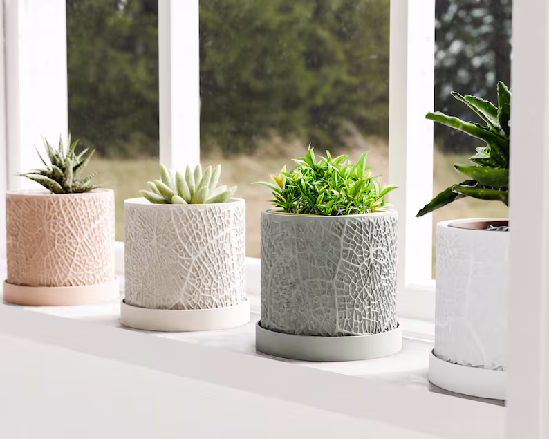 Doniczka Leaf – Projekt 3D z Podstawką