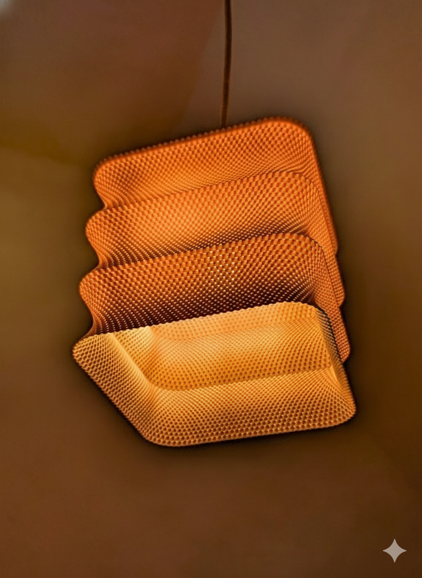 Lampa Wisząca Basket Inverted – Designerski Klosz 3D z Oprawą E27