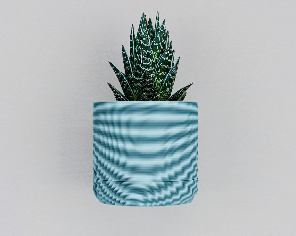 Wisząca Doniczka Ścienna Wavey – Design 3D z Systemem Odpływowym