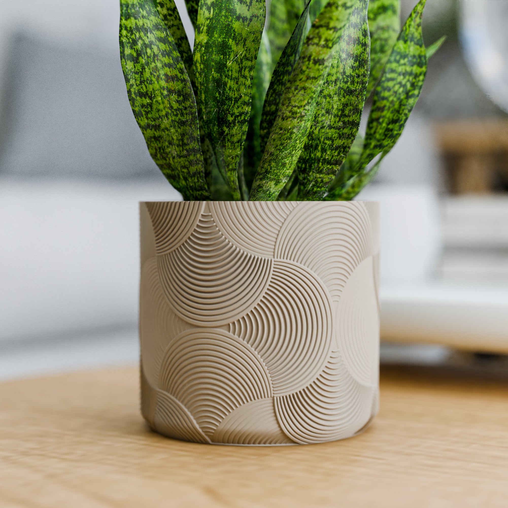 Doniczka Boho – Projekt 3D z Podstawką