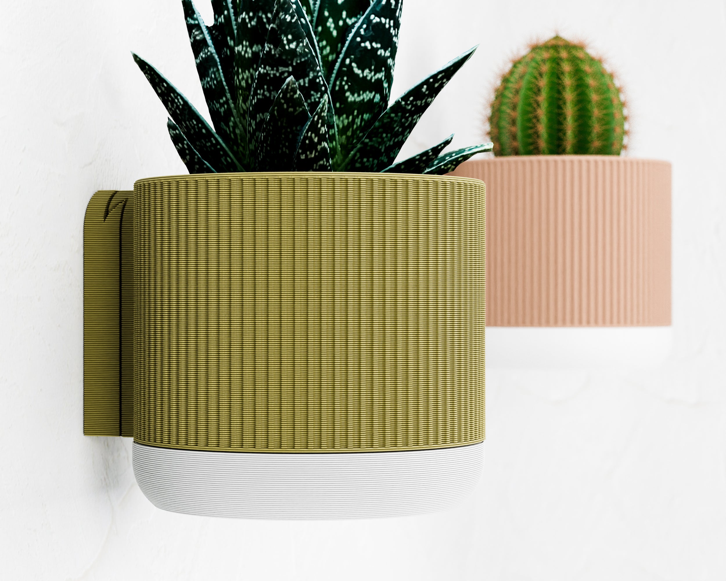 Wisząca Doniczka Ścienna Mosaico – Design 3D z Systemem Odpływowym