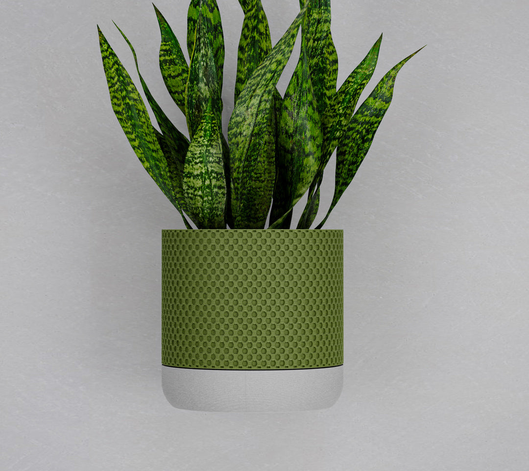 Wisząca Doniczka Ścienna Nat – Design 3D z Systemem Odpływowym