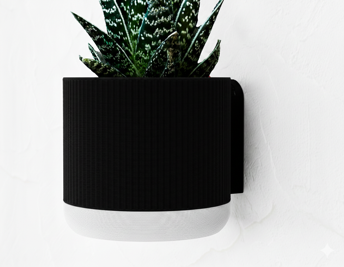 Wisząca Doniczka Ścienna Mosaico – Design 3D z Systemem Odpływowym