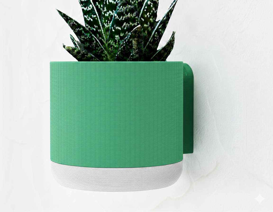 Wisząca Doniczka Ścienna Mosaico – Design 3D z Systemem Odpływowym