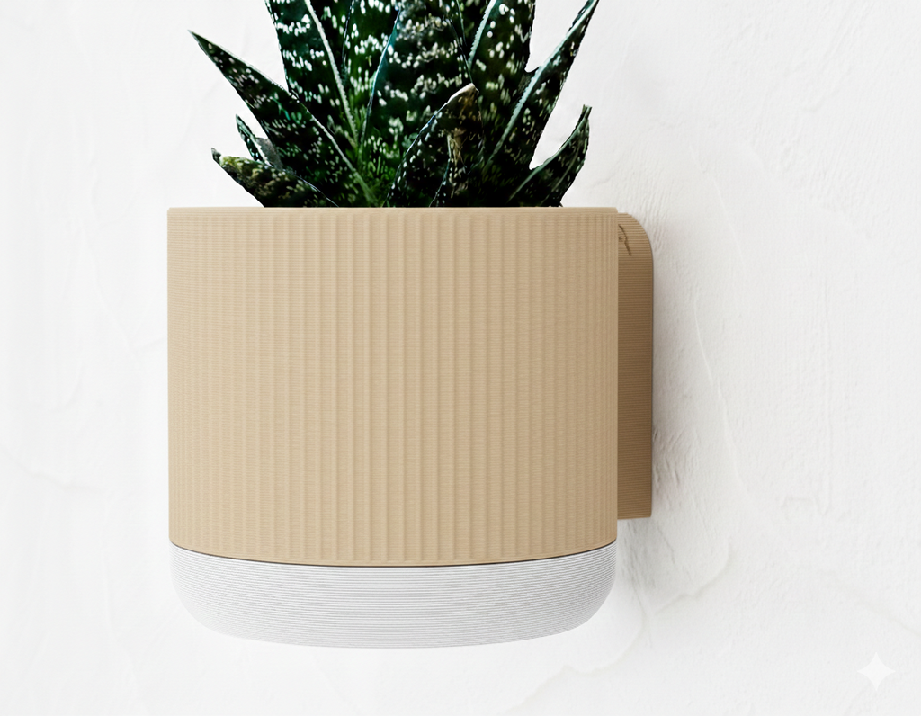 Wisząca Doniczka Ścienna Mosaico – Design 3D z Systemem Odpływowym