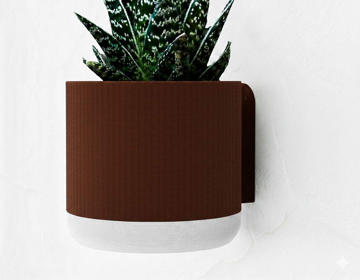 Wisząca Doniczka Ścienna Mosaico – Design 3D z Systemem Odpływowym