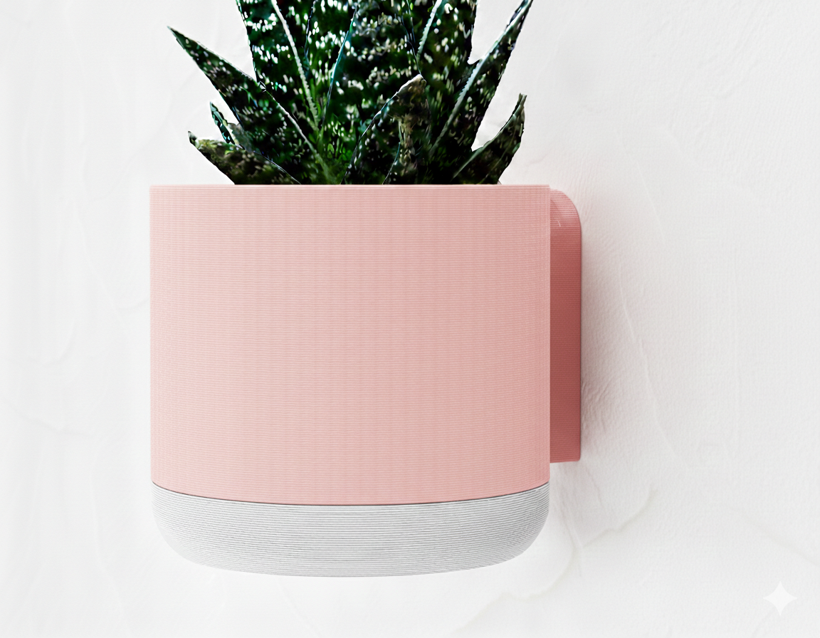 Wisząca Doniczka Ścienna Mosaico – Design 3D z Systemem Odpływowym