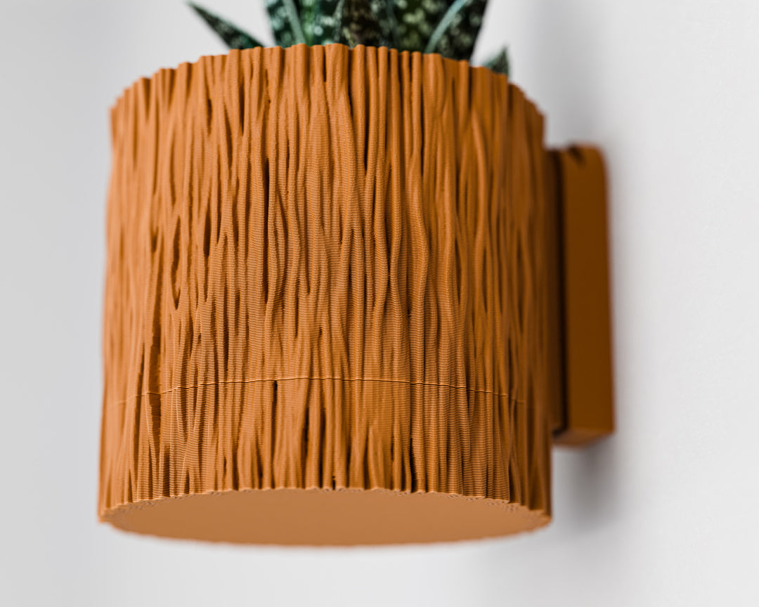 Wisząca Doniczka Ścienna Tra – Design 3D z Systemem Odpływowym