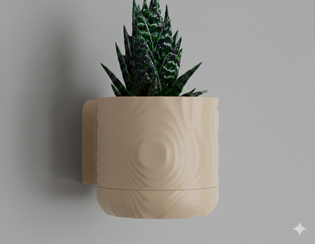 Wisząca Doniczka Ścienna Wavey – Design 3D z Systemem Odpływowym