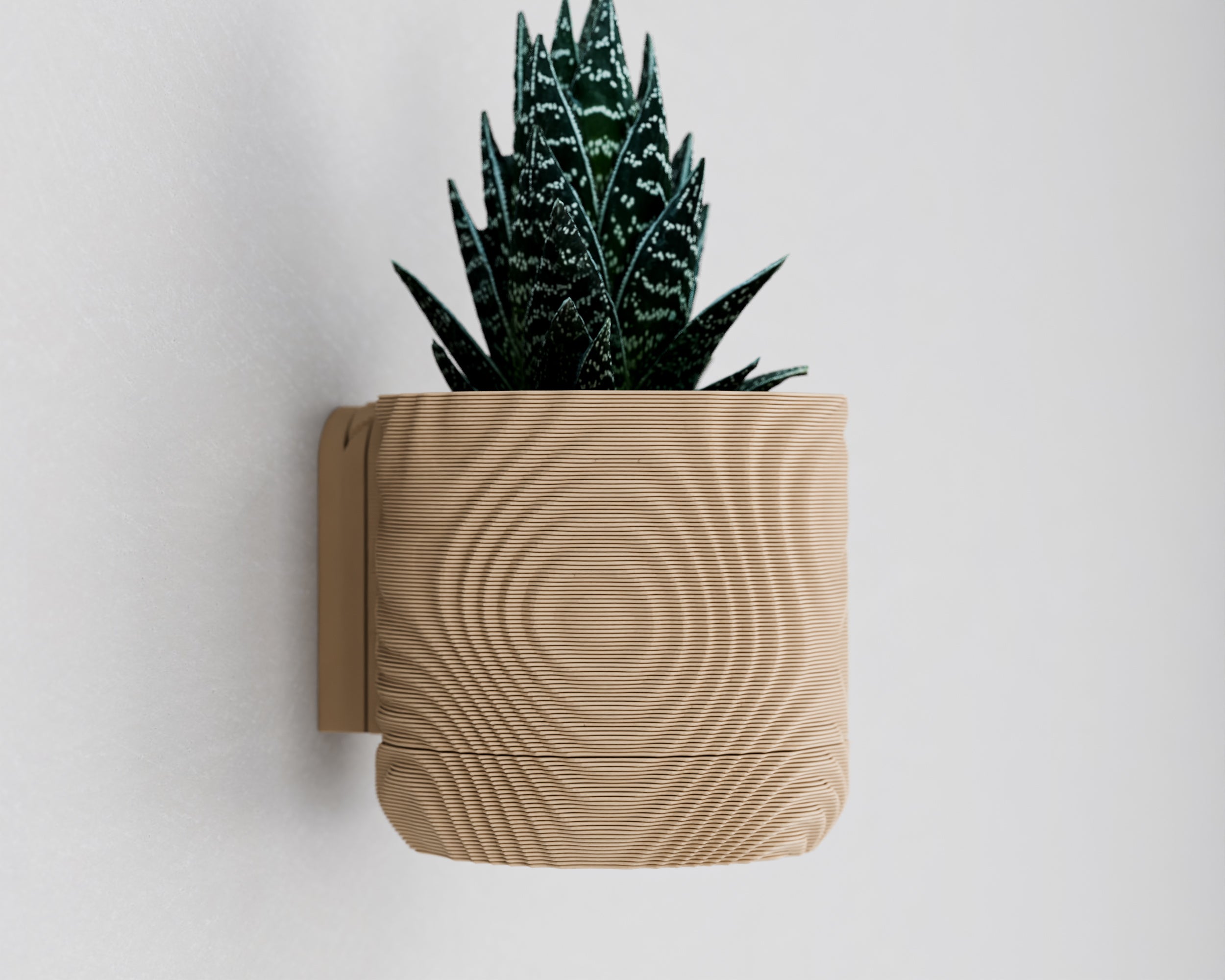 Wisząca Doniczka Ścienna Wavey – Design 3D z Systemem Odpływowym